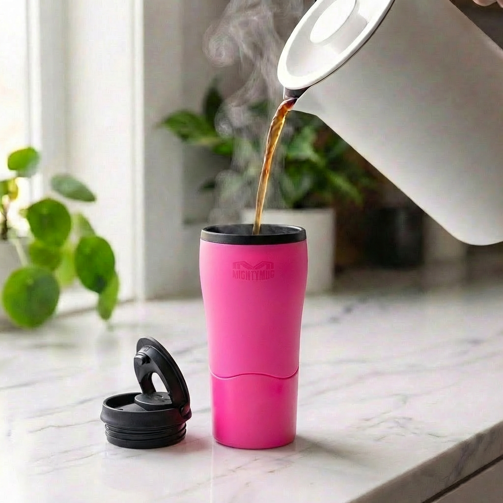 Mighty Mug Solo Plastic - Pink
