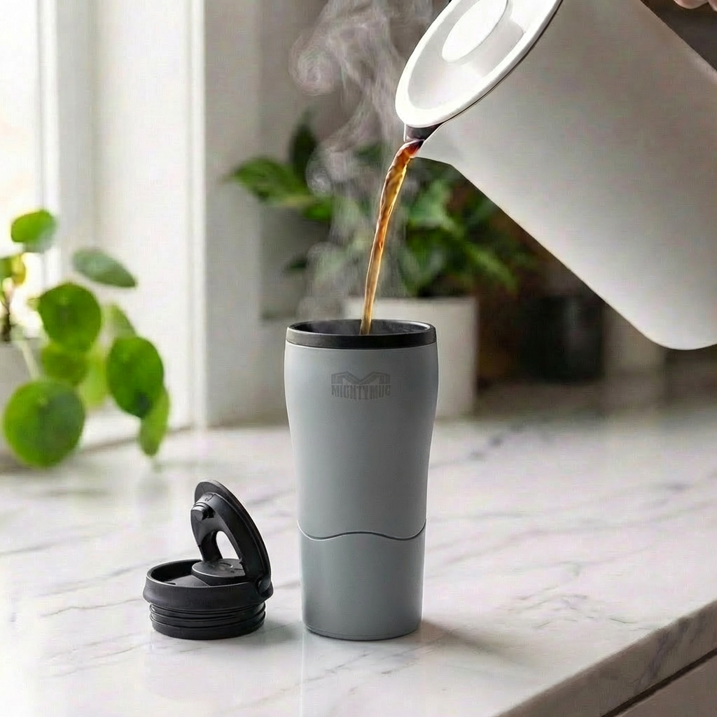Mighty Mug Solo Plastic - Cool Gray