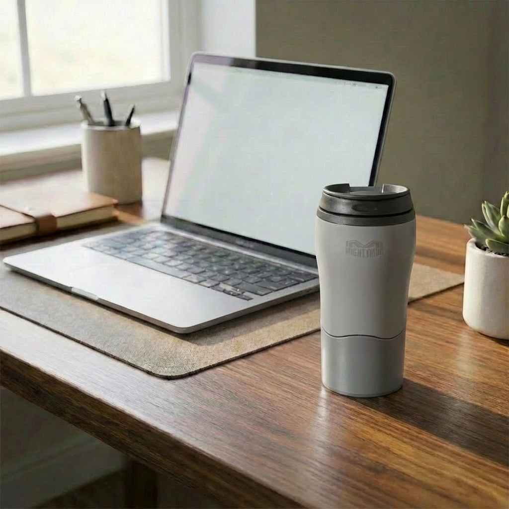 Mighty Mug Solo Plastic - Cool Gray