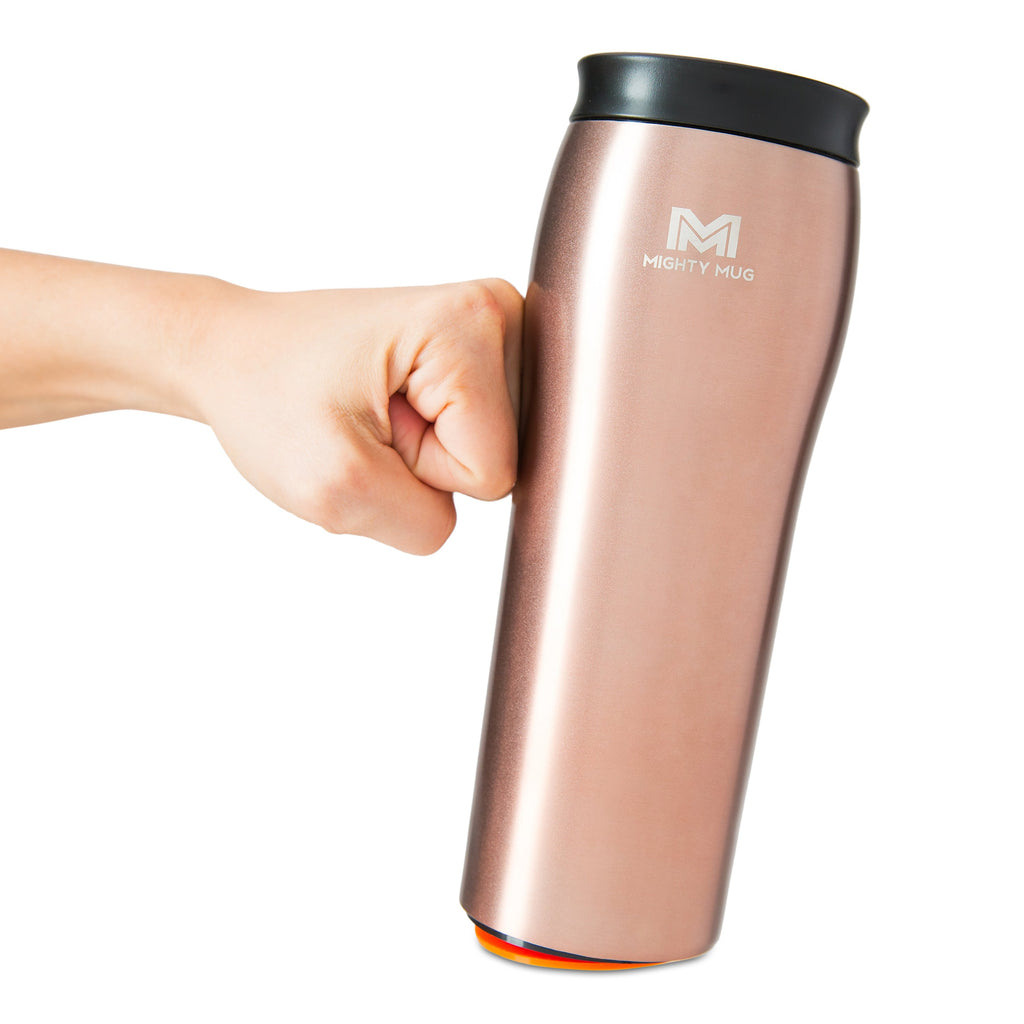 Mighty Mug Go - Stainless Steel - Rose Gold - 16 oz