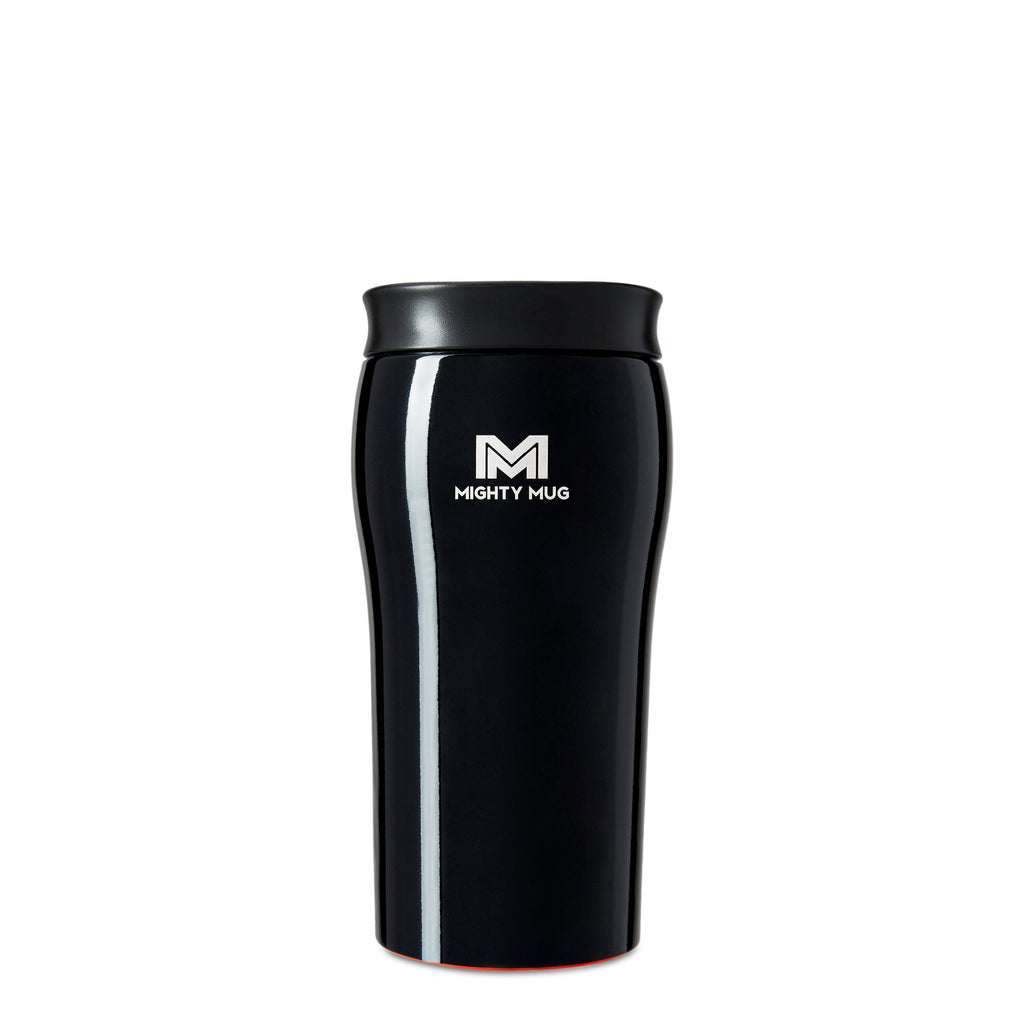 Mighty Mug Solo - Stainless Steel  - Midnight Black - 12 oz