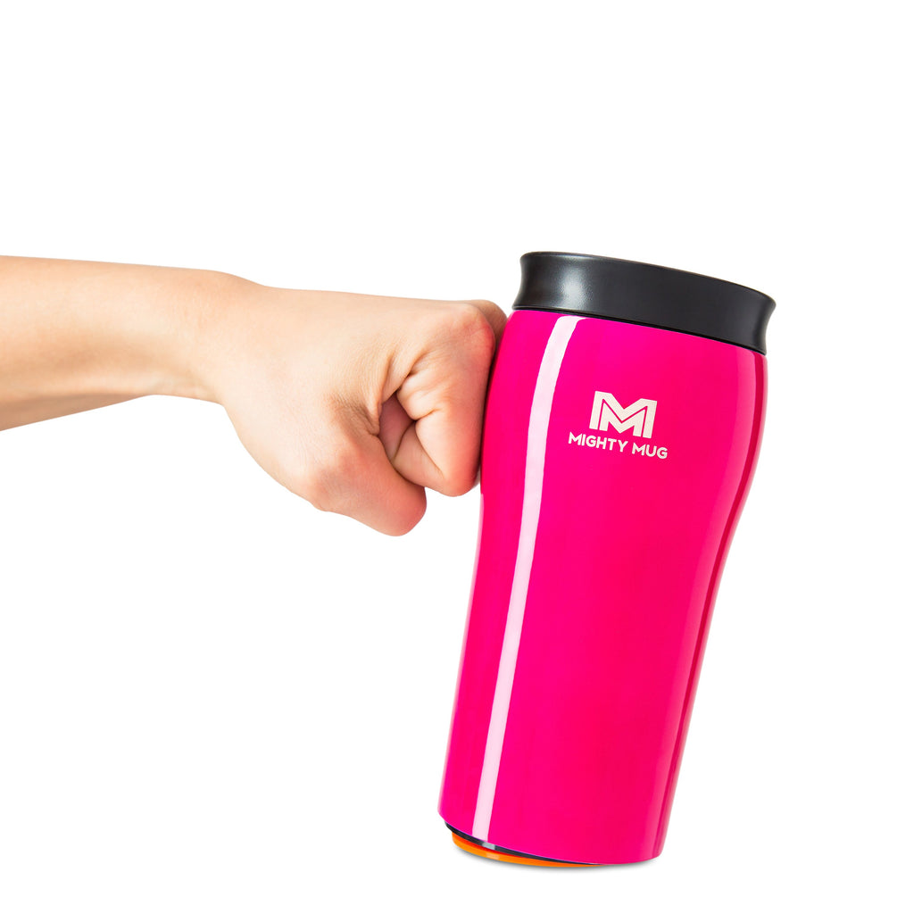 Mighty Mug Solo - Stainless Steel - Lipstick Pink - 12 oz