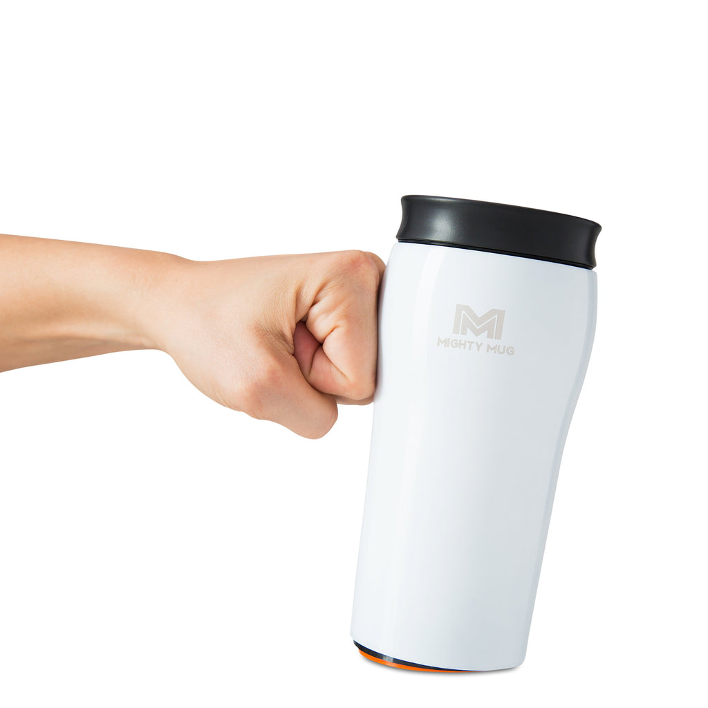 Mighty Mug Solo - Stainless Steel - Moon White - 12 oz