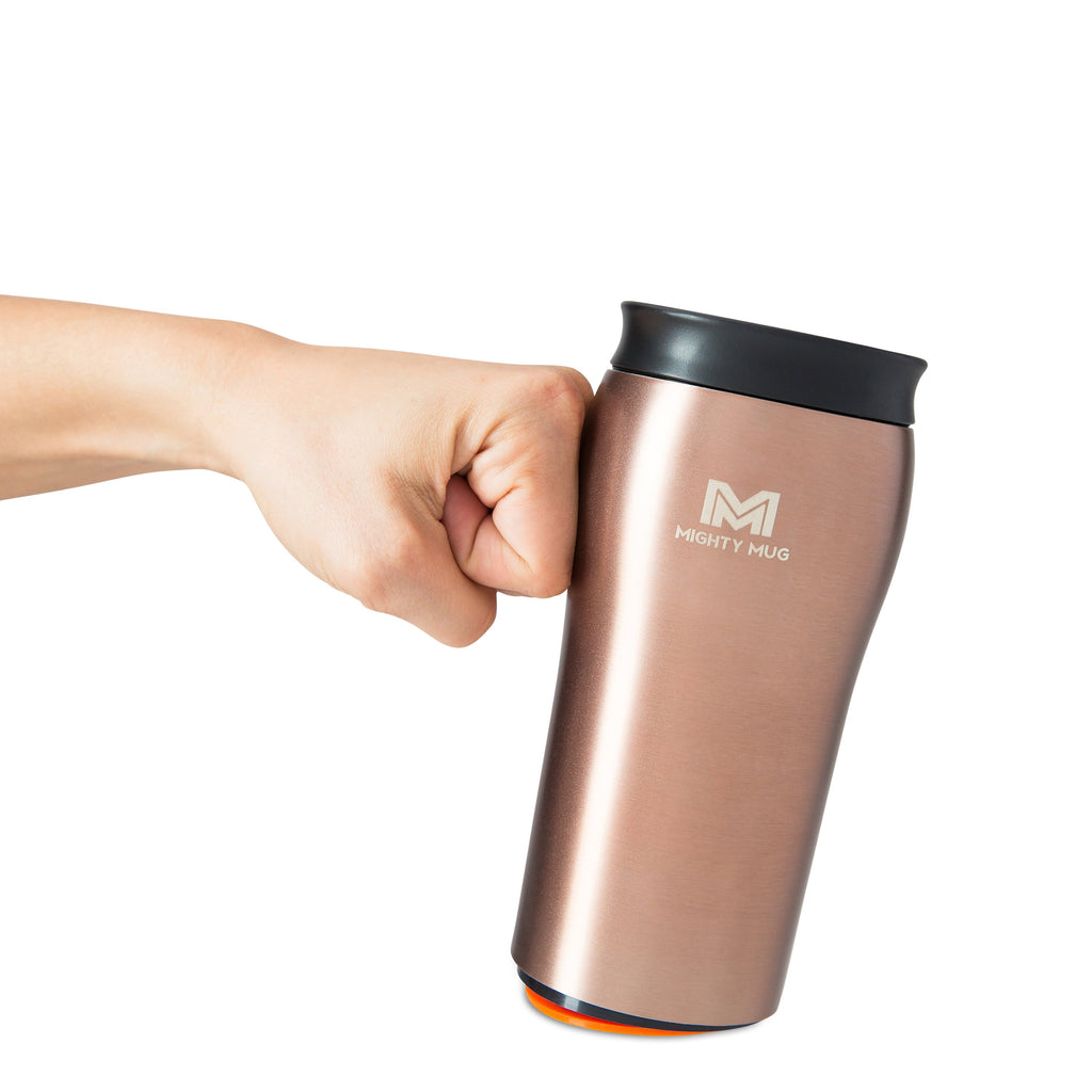 Mighty Mug Solo - Stainless Steel - Rose Gold - 12 oz