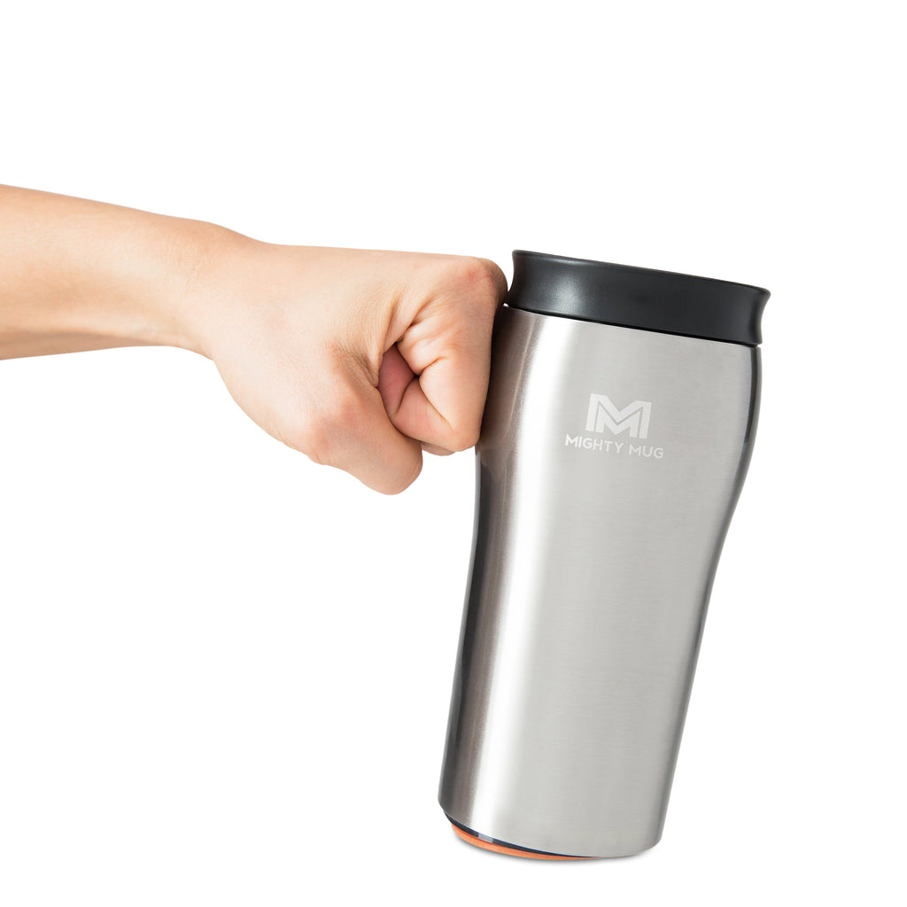 Mighty Mug Solo - Stainless Steel - Silver - 12 oz