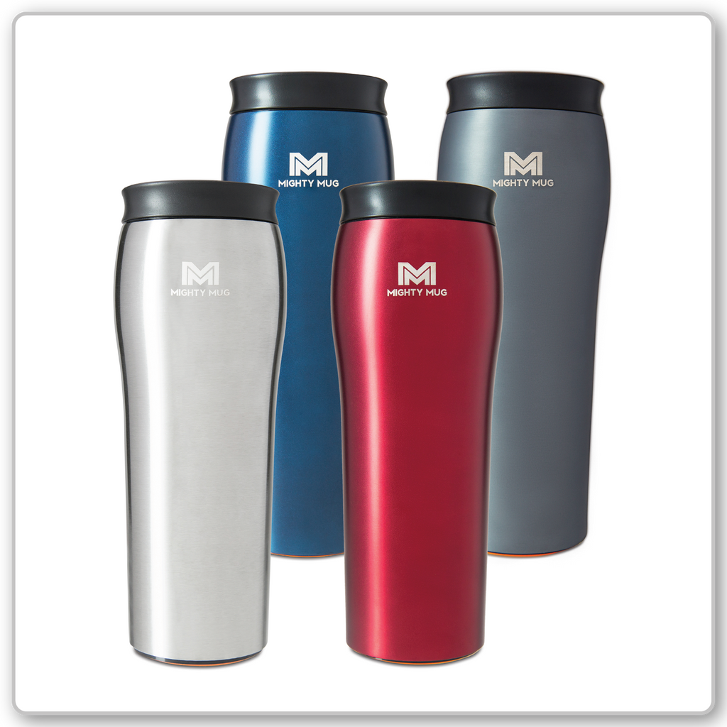 Mighty Mug Red Plastic Travel Mug BPA Free 16 oz. 