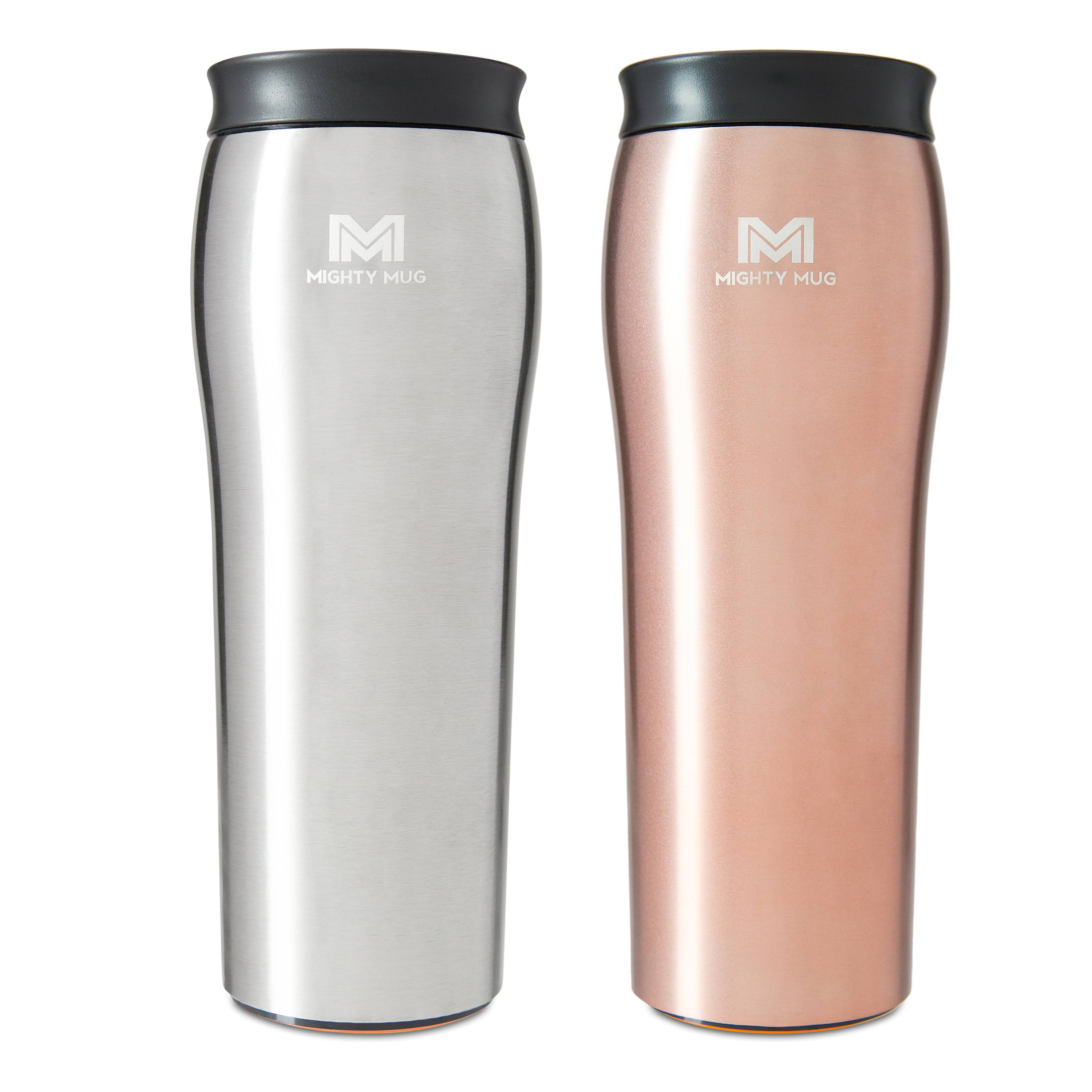  Mighty Mug, The Untippable Mug, Grips When Hit, Lifts for  Sips, Insulated Stainless Steel Tumbler, Cupholder Friendly, Gifts for  Women Men All, Leakproof